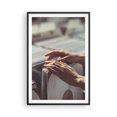 Poster in einem schwarzem Rahmen - Auf der Suche nach Emotionen - 61x91 cm