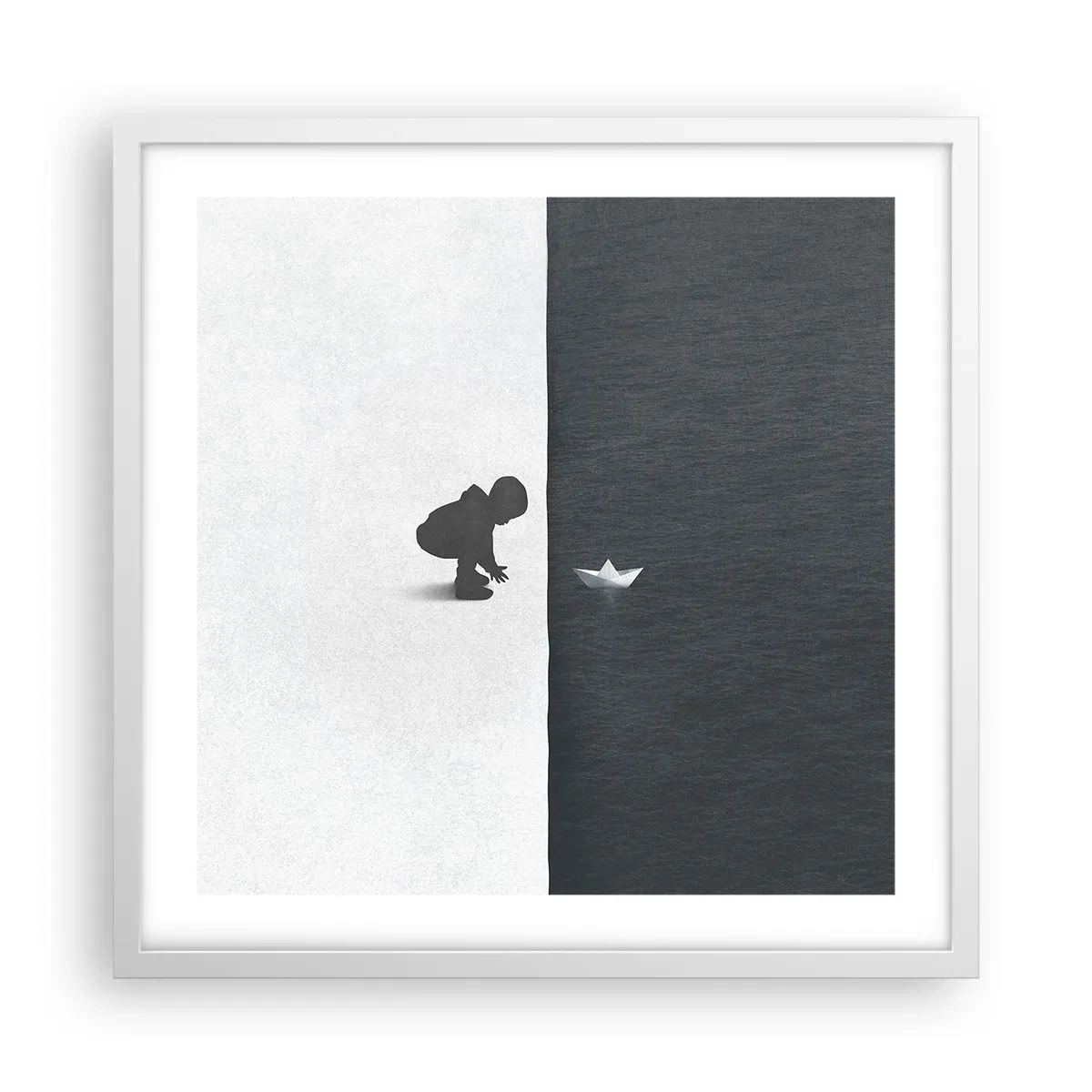 Poster in einem weißen Rahmen - Tolle Expedition - 50x50 cm