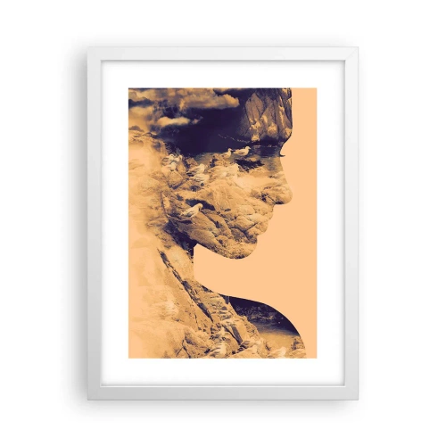 Poster in einem weißen Rahmen - Von Natur aus schön - 30x40 cm