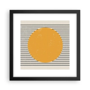 Poster in einem schwarzem Rahmen - Die Kraft der Einfachheit - 30x30 cm