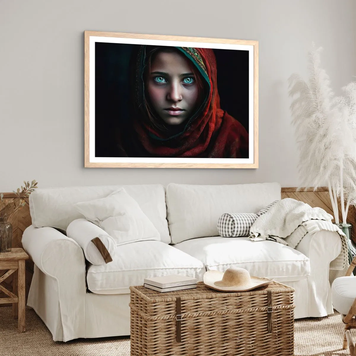 Poster in einem Rahmen aus heller Eiche - Prinzessin aus dem Osten - 40x30 cm