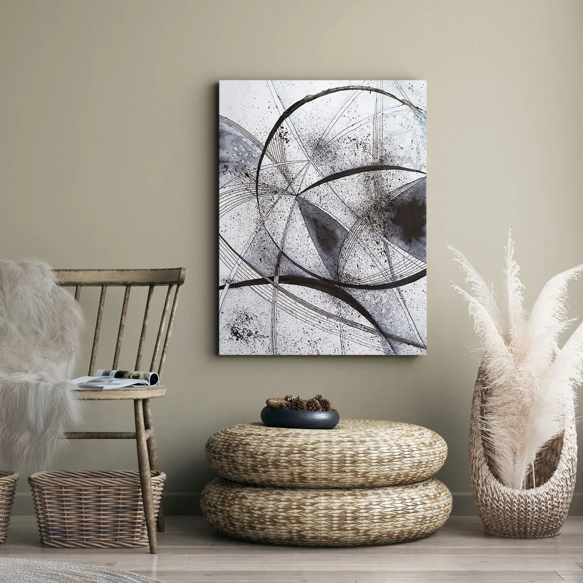 Bild auf Leinwand - Leinwandbild - Futuristische Fantasie - 45x80 cm