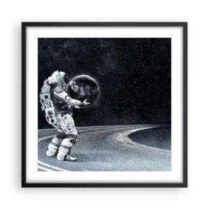 Poster in einem schwarzem Rahmen - Auf der Milchstraße - 50x50 cm