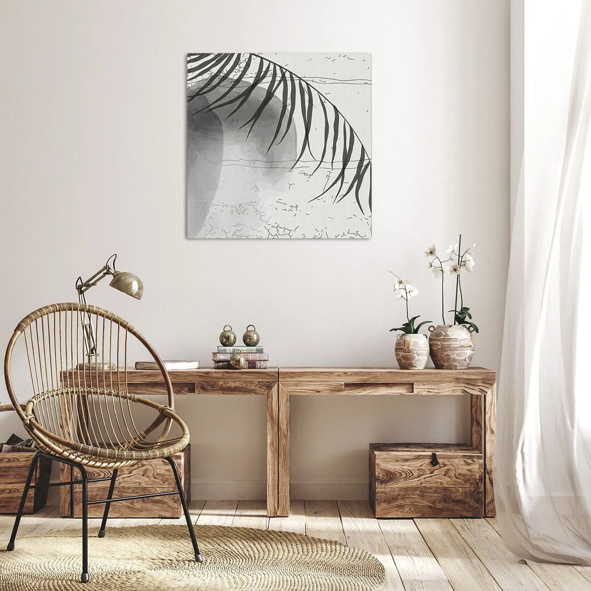 Bild auf Leinwand - Leinwandbild - Subtile Exotik der Natur - 60x60 cm