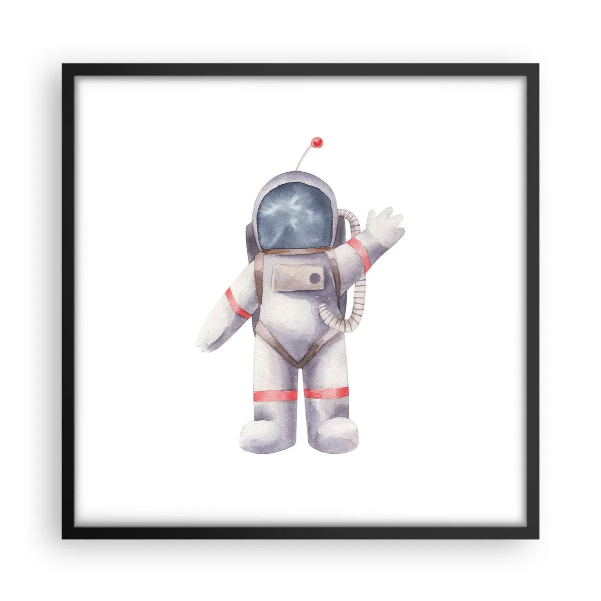 Poster in einem schwarzem Rahmen - Bis dann! - 50x50 cm