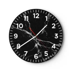 Wanduhr - Glasuhr - Geheimleben des Steins - 30x30 cm