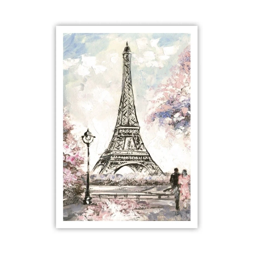 Poster - Aprilspaziergang durch Paris - 70x100 cm