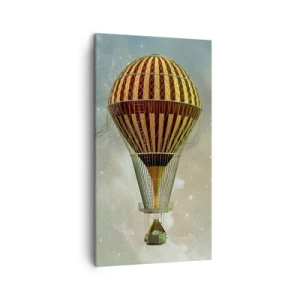 Bild auf Leinwand - Leinwandbild - Pionierflüge - 45x80 cm