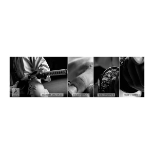 Fototapeten Muster Selbstklebend Deluxe Sticker - Kriegerseele - Samurai-Schwert, Japan, Kampfkunst - 100x30 cm