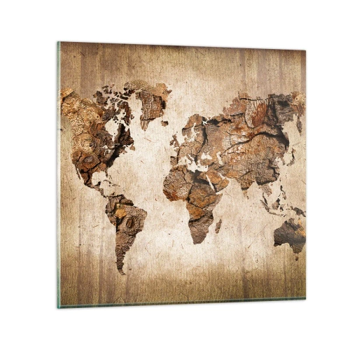 Glasbild - Bild auf glas - Entdeckung der Welt - 30x30 cm