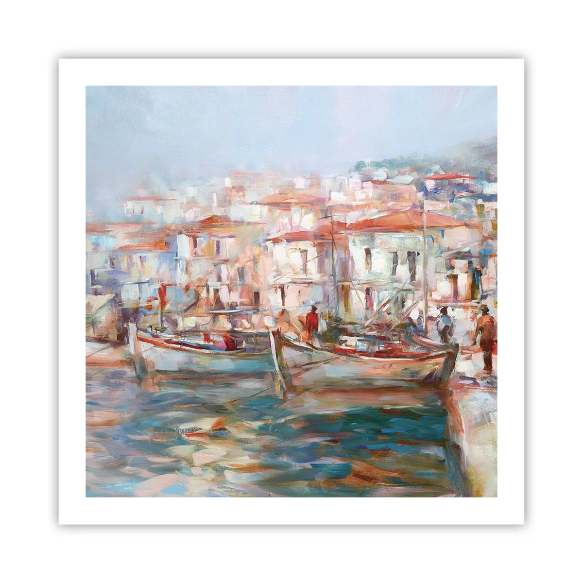 Poster - Pastell-Sommerferien - 60x60 cm