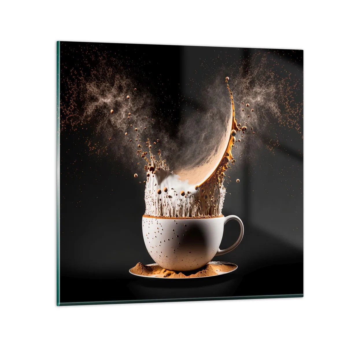 Glasbild - Bild auf glas - Geschmacksexplosion - 30x30 cm