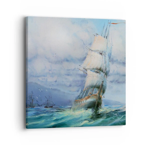 Bild auf Leinwand - Leinwandbild - Guter Wind - 40x40 cm