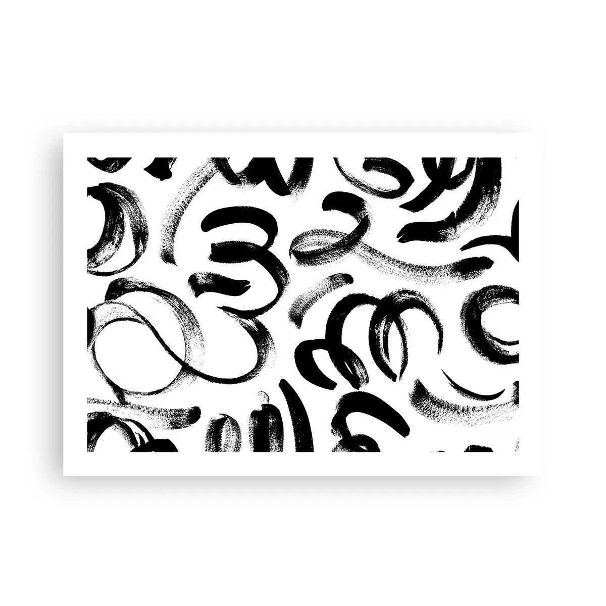 Poster - Schwarz auf Weiß - 70x50 cm