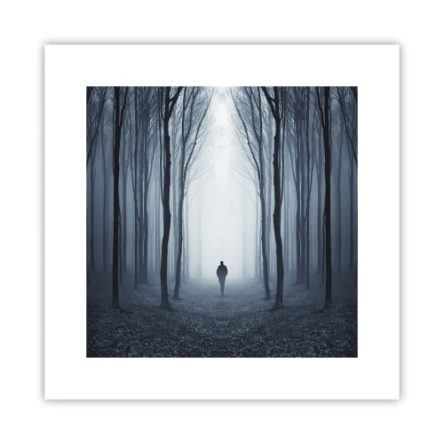 Poster - Alles einfach und übersichtlich - 30x30 cm