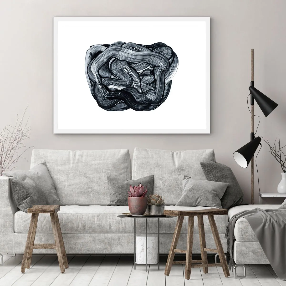 Poster in einem weißen Rahmen - Es ist nicht so einfach - 40x30 cm