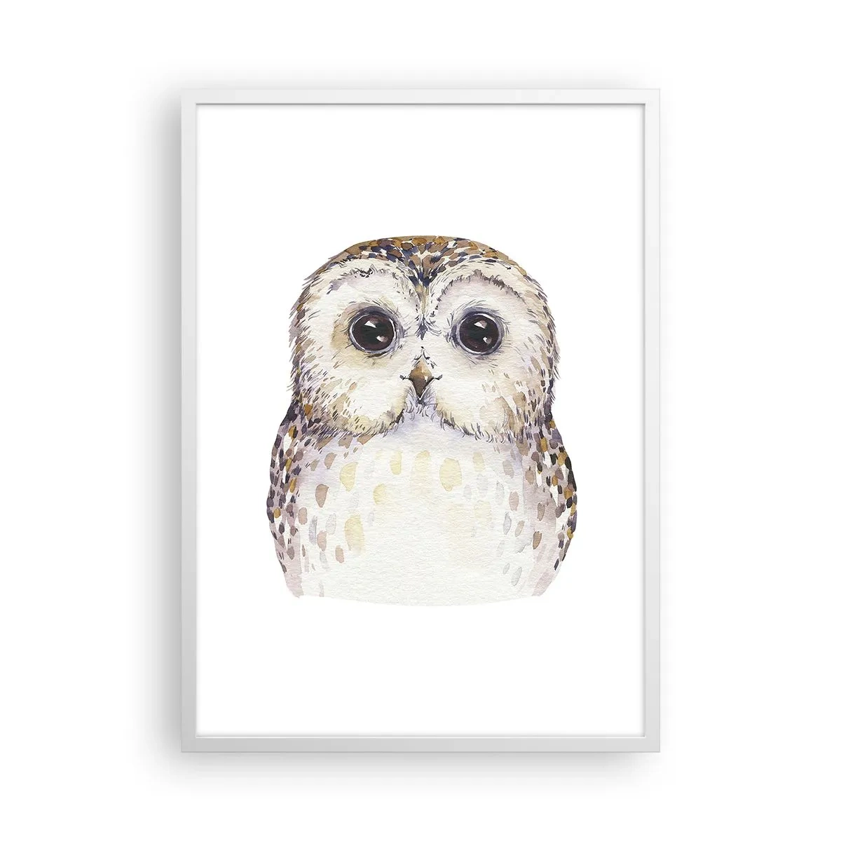 Poster in einem weißen Rahmen - Schau mir in die Augen - 50x70 cm