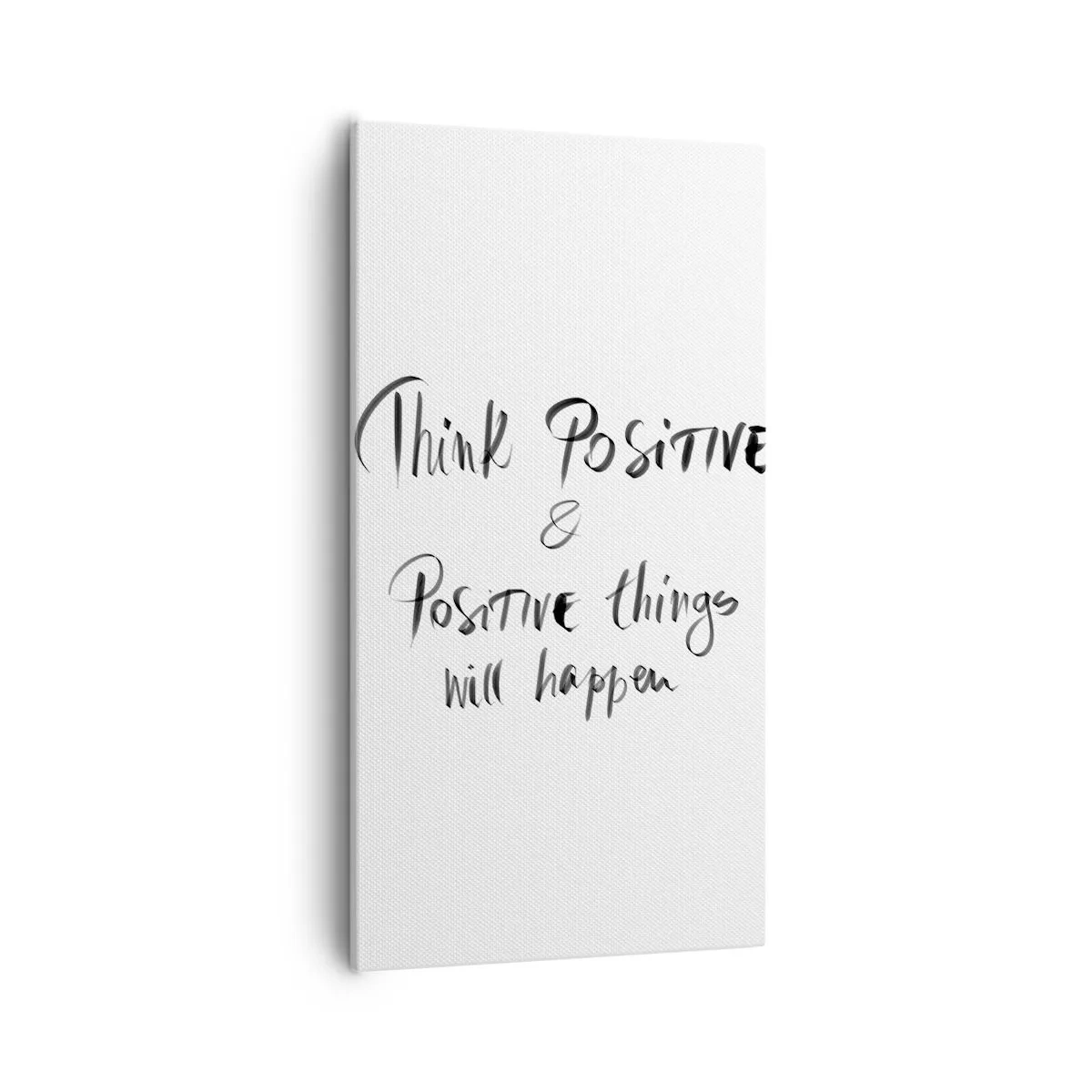 Bild auf Leinwand - Leinwandbild - Wie soll man leben? - 55x100 cm