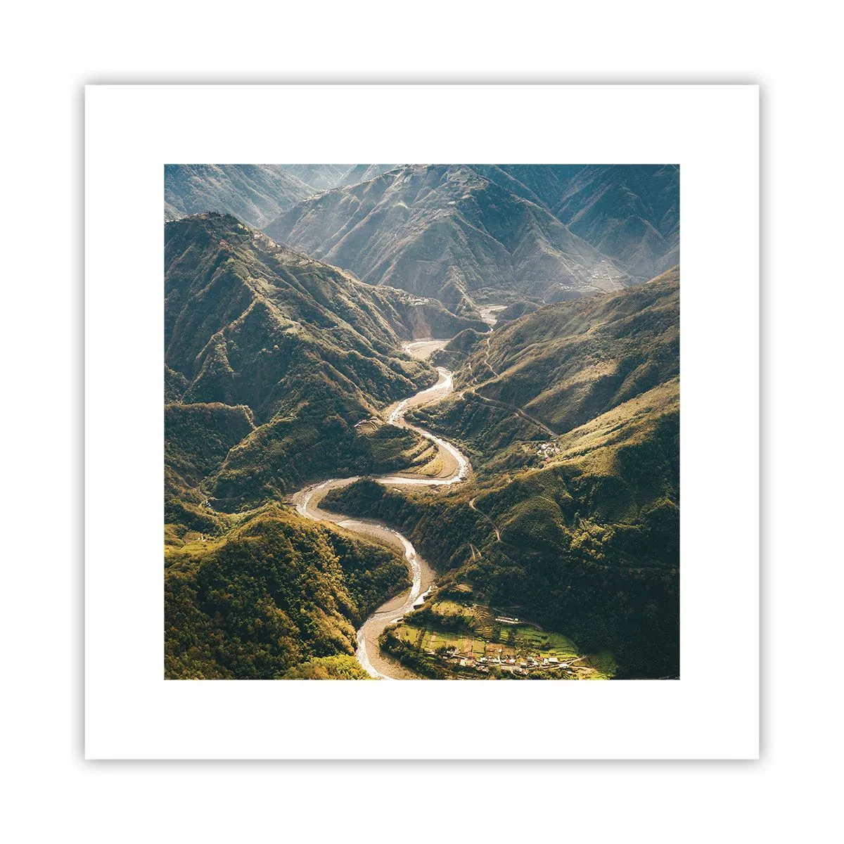 Poster - Direkt aus dem Herzen der Berge - 30x30 cm