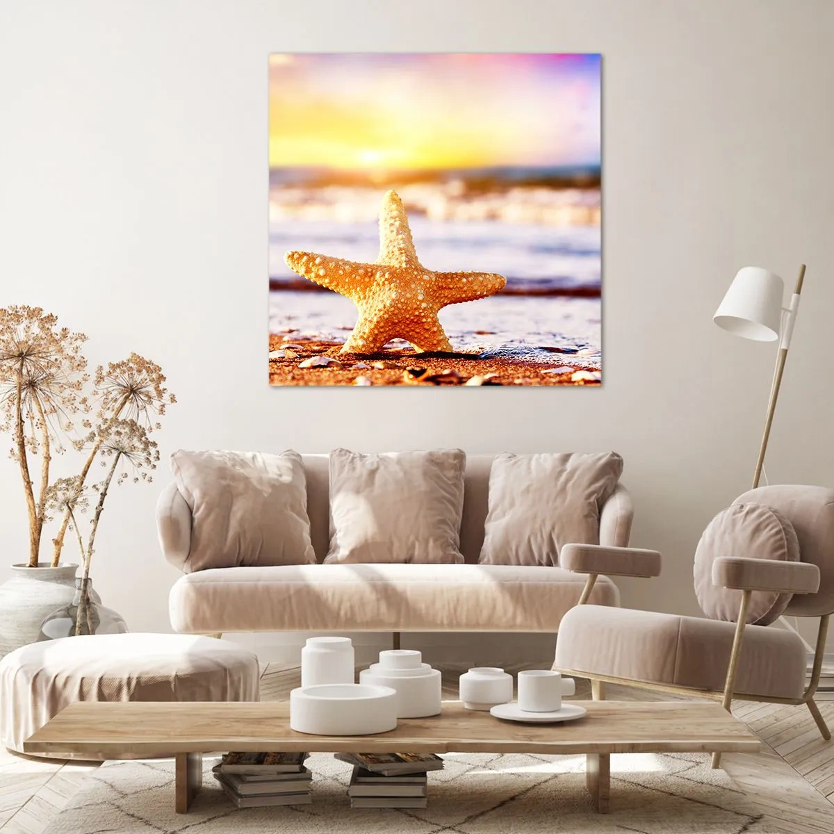 Bild auf Leinwand - Leinwandbild - Meer Geschenk - 40x40 cm