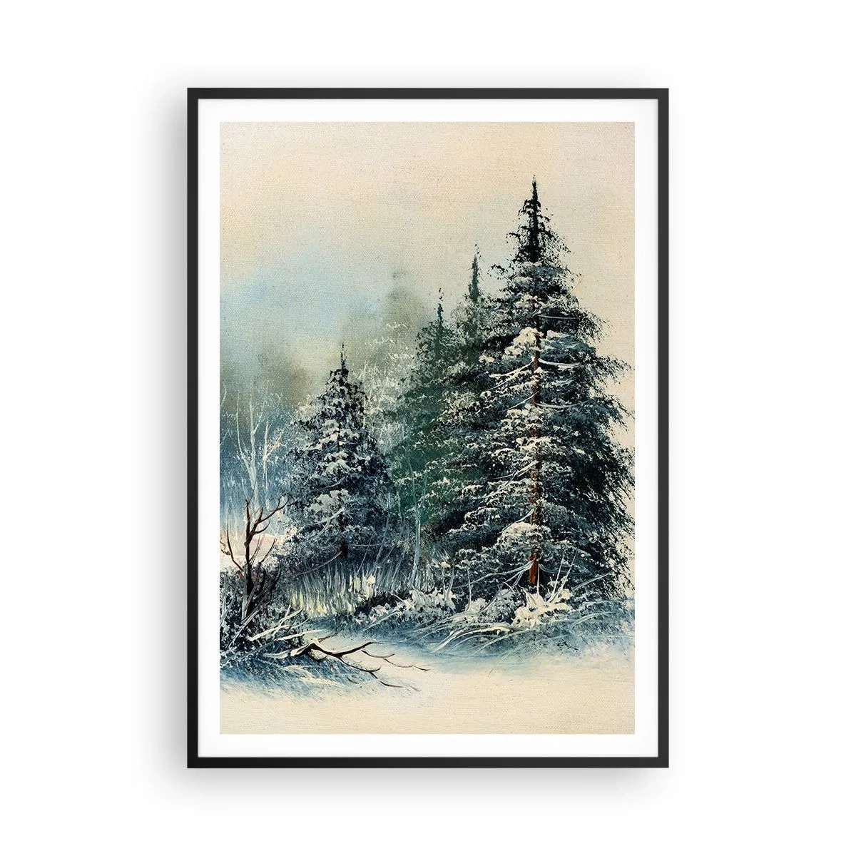 Poster in einem schwarzem Rahmen - Bereit für Weihnachten - 70x100 cm