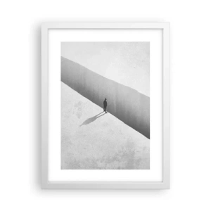 Poster in einem weißen Rahmen - Klares Ziel - 30x40 cm