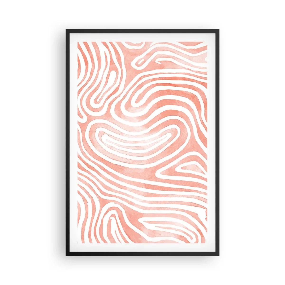 Poster in einem schwarzem Rahmen - Im Korallenlabyrinth - 61x91 cm