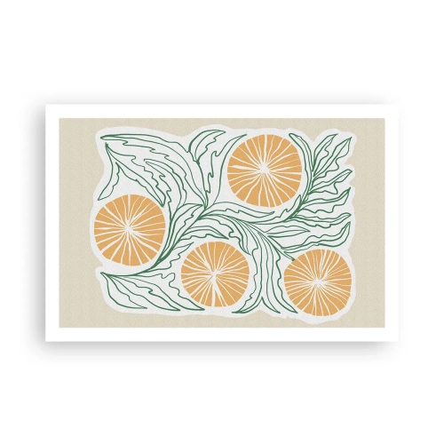 Poster - Ethnisch mit einem Hauch von Abstraktion - 91x61 cm