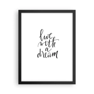 Poster in einem schwarzem Rahmen - Na sicher - 30x40 cm