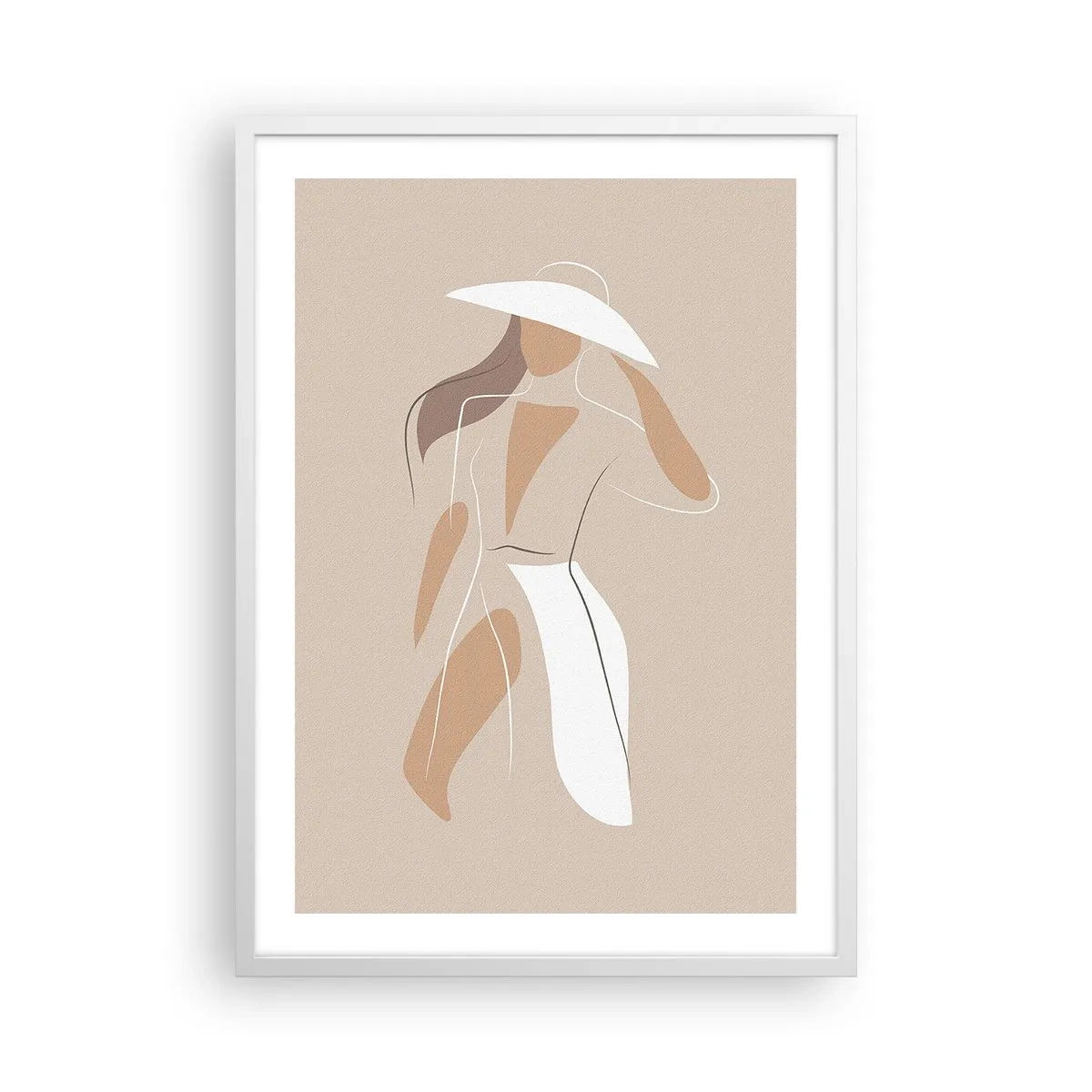 Poster in einem weißen Rahmen - Mode macht Spaß - 50x70 cm