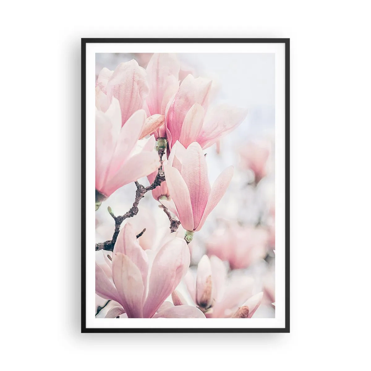 Poster in einem schwarzem Rahmen - Das Ideal der Subtilität - 70x100 cm