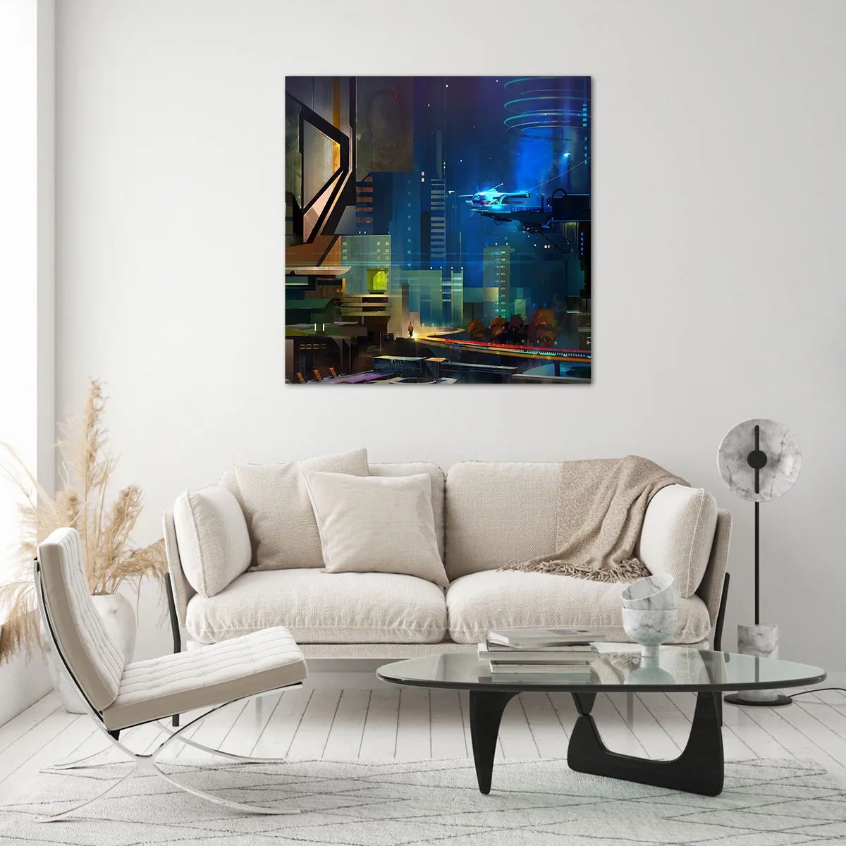 Glasbild - Bild auf glas - In naher Zukunft - 70x70 cm