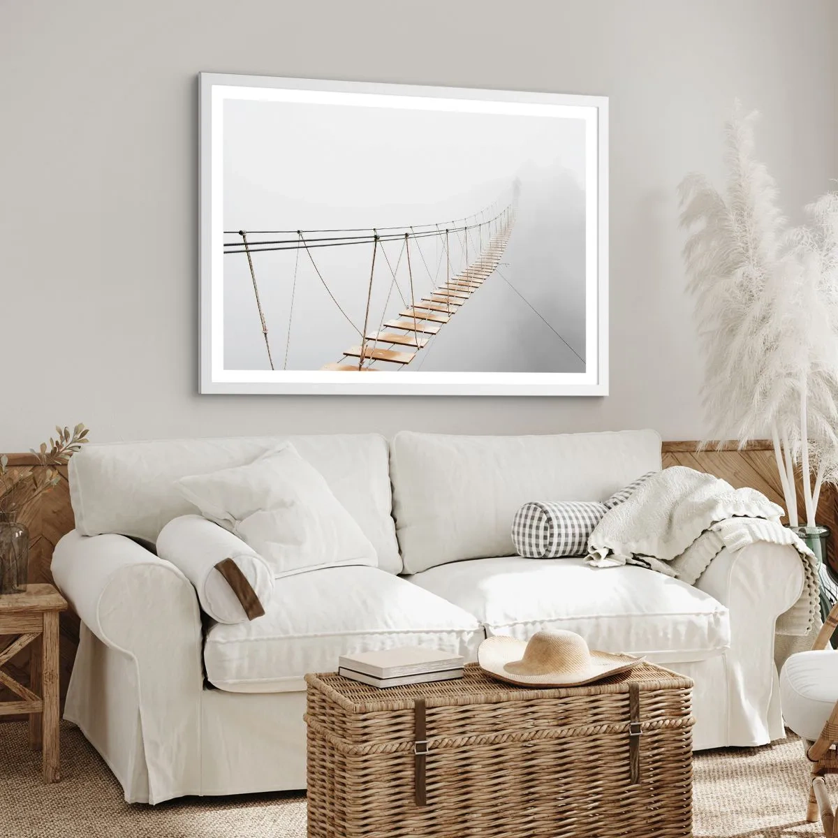 Poster in einem weißen Rahmen - Wohin wird es dich führen? - 40x30 cm