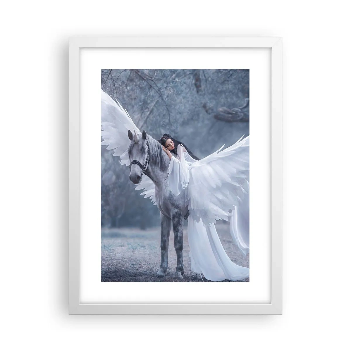 Poster in einem weißen Rahmen - Ein inspirierter Moment - 30x40 cm