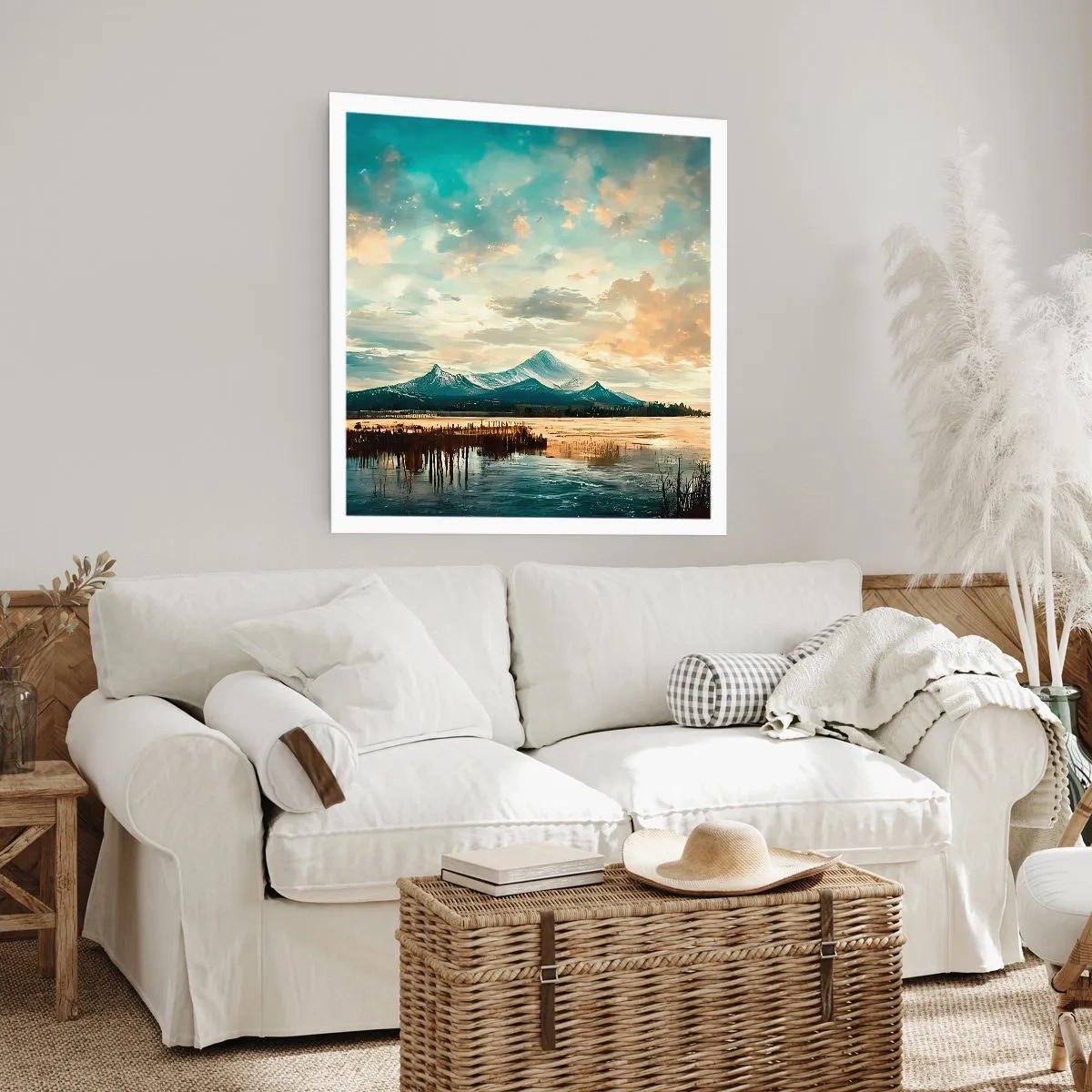 Poster - Unter dem Schutz des Himmels - 30x30 cm