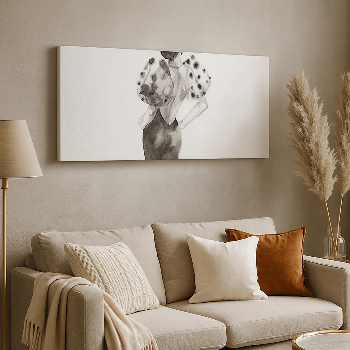 Bild auf Leinwand - Leinwandbild - Sie ging direkt vorbei - 30x30 cm