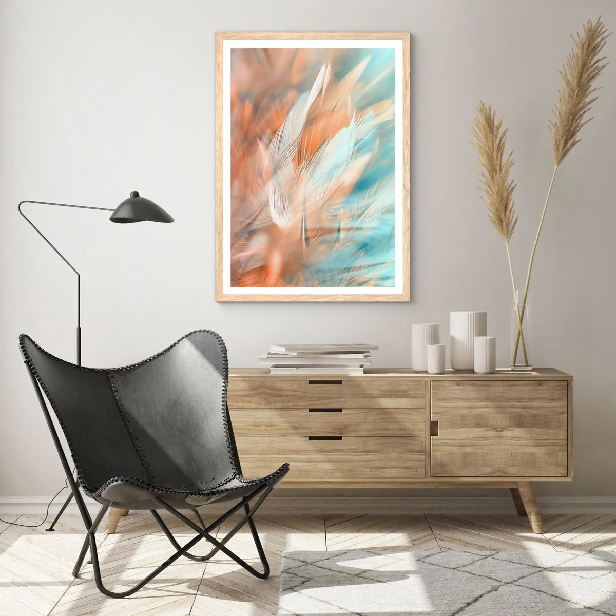 Poster in einem Rahmen aus heller Eiche - Im Land der Sanftmut - 61x91 cm