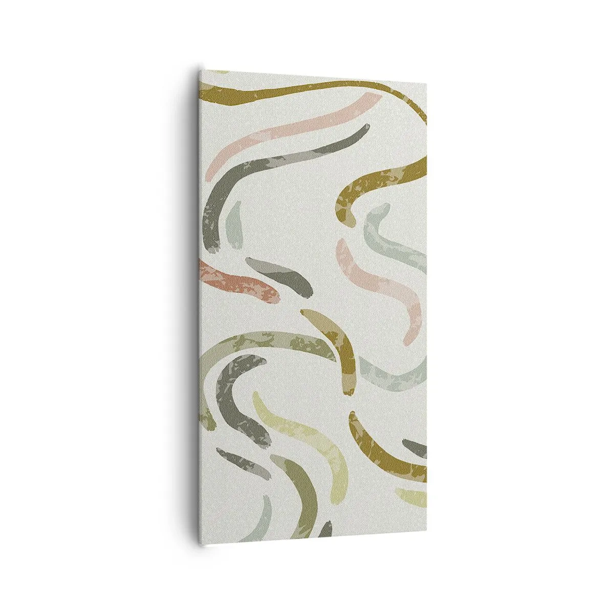 Bild auf Leinwand - Leinwandbild - Fröhlicher Tanz der Abstraktion - 65x120 cm