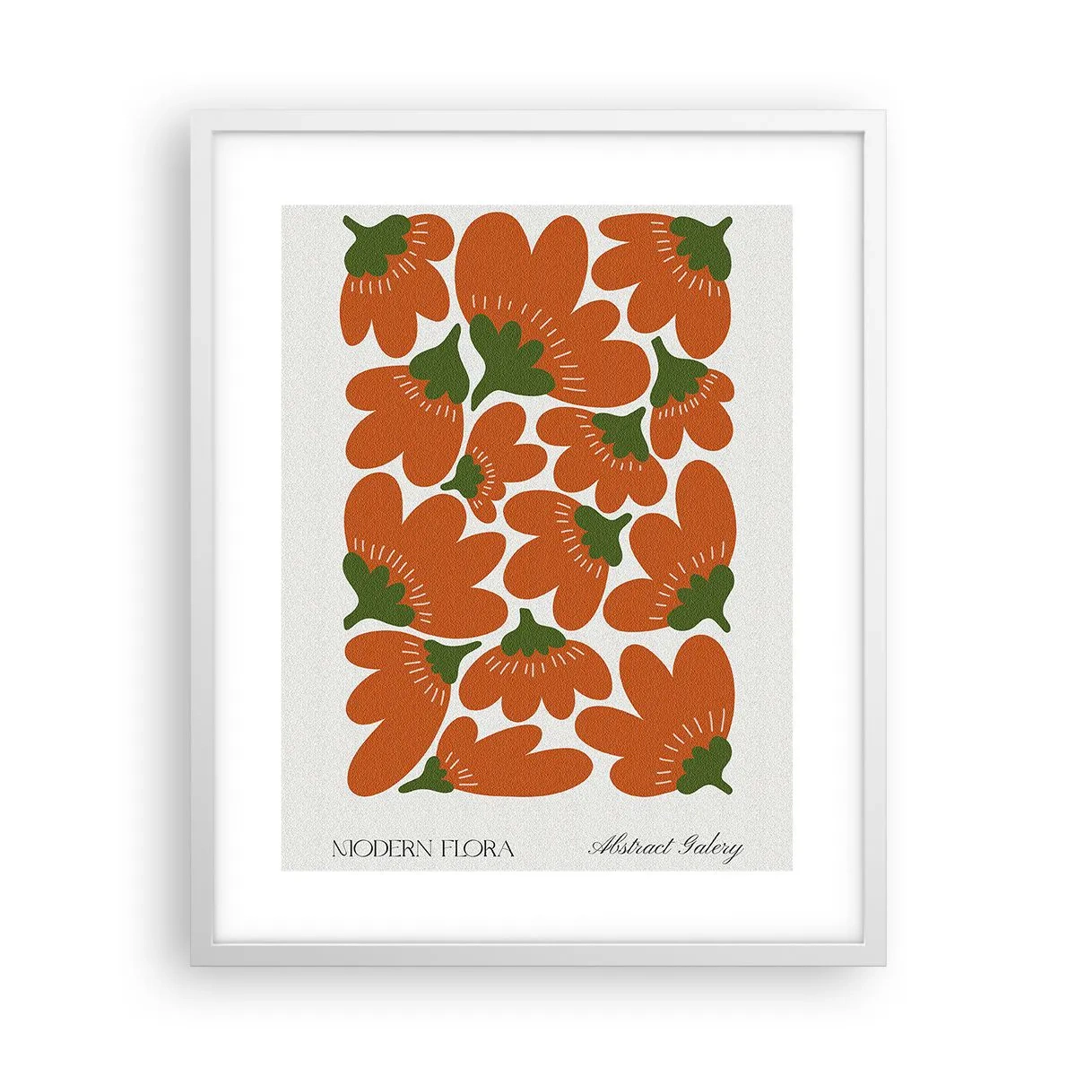 Poster in einem weißen Rahmen - Aus dem Leben der Blumen - 40x50 cm