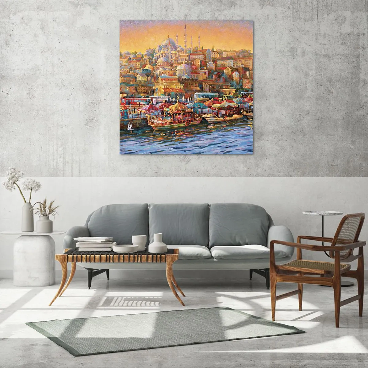 Glasbild - Bild auf glas - Istanbuler Geschichte - 70x70 cm