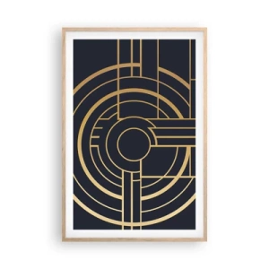 Poster in einem Rahmen aus heller Eiche - Wendungen der Dinge - 61x91 cm