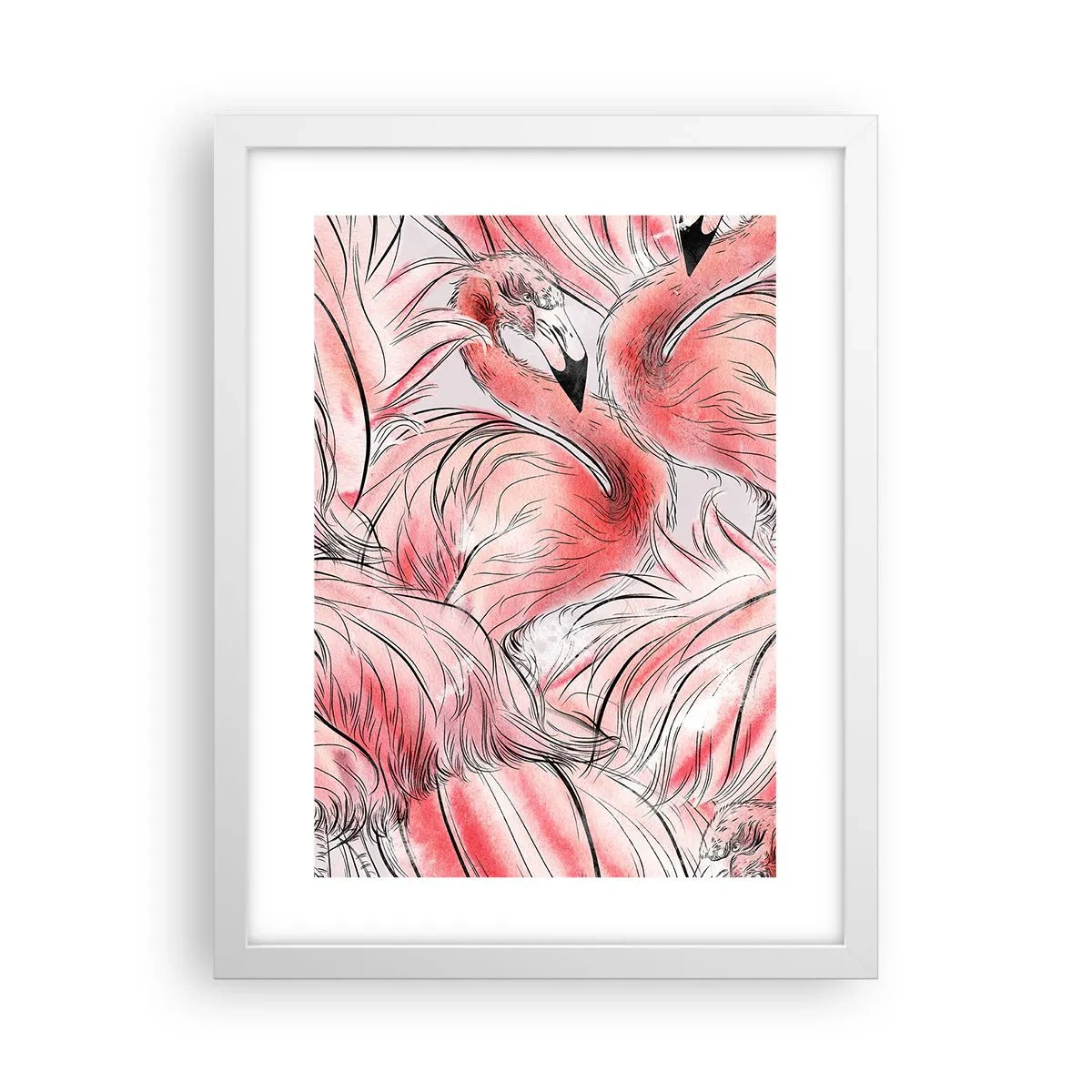 Poster in einem weißen Rahmen - Bird Corps de Ballet - 30x40 cm