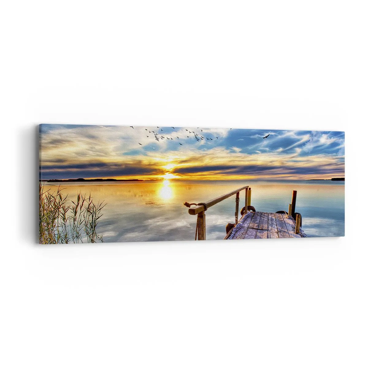 Bild auf Leinwand - Leinwandbild - Der Wind geht zur Ruhe - 90x30 cm