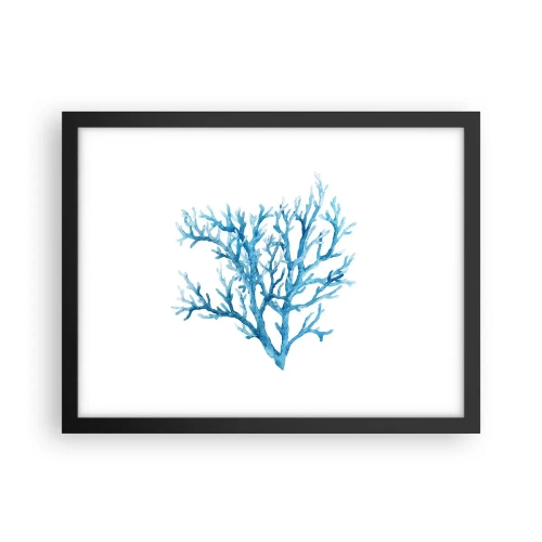 Poster in einem schwarzem Rahmen - Nautisches Filigran - 40x30 cm