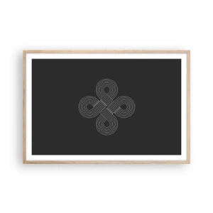 Poster in einem Rahmen aus heller Eiche - Im keltischen Geist - 91x61 cm