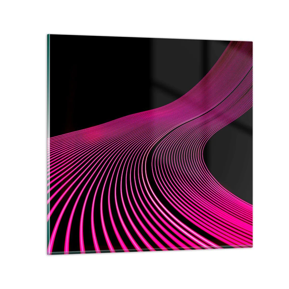 Glasbild - Bild auf glas - Allee des Lichts - 60x60 cm