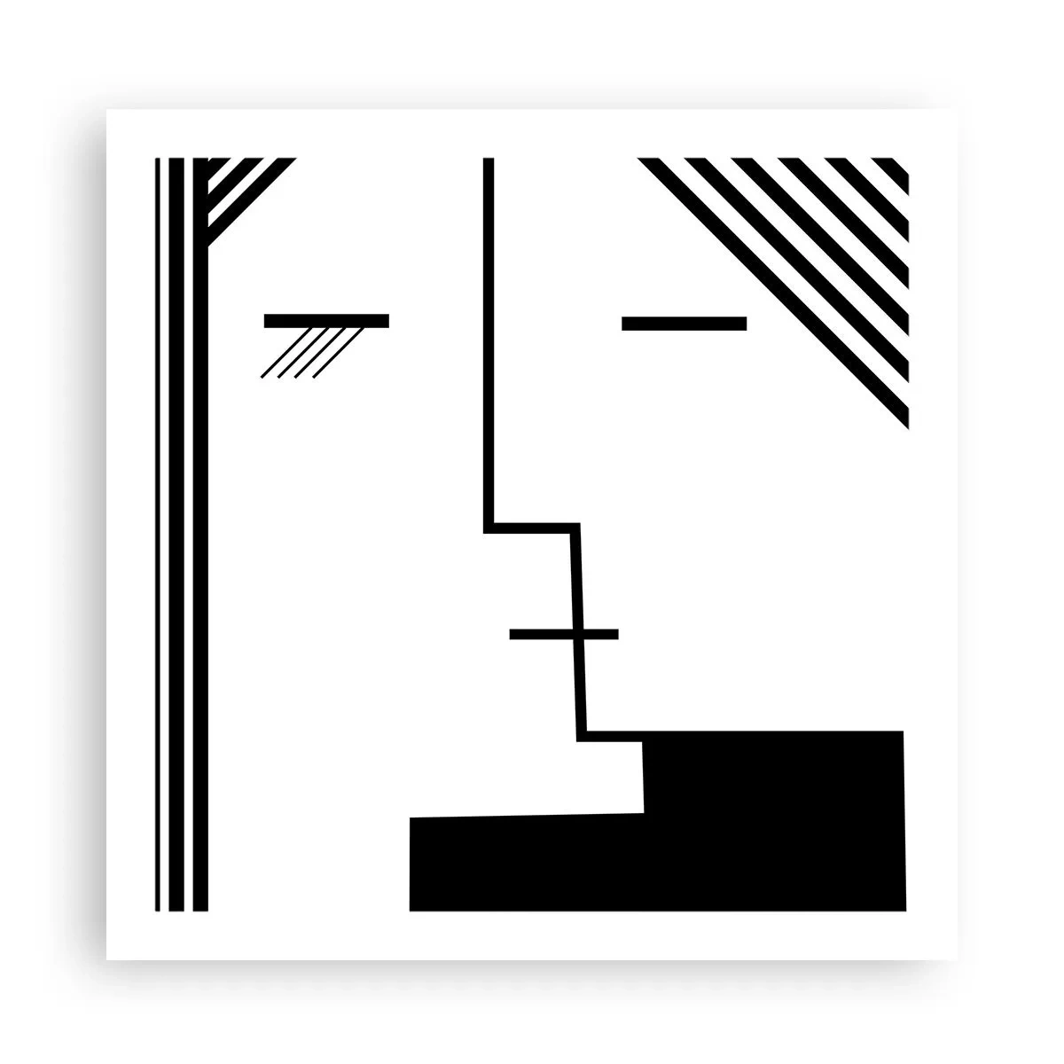 Poster - Einfach ein Kuss - 60x60 cm