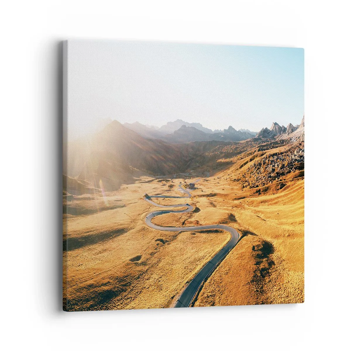 Bild auf Leinwand - Leinwandbild - In einem goldenen Tal - 40x40 cm