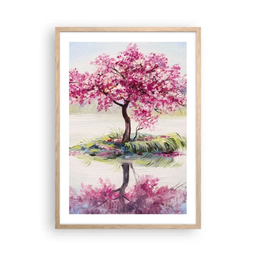 Poster in einem Rahmen aus heller Eiche - Der Ritus des Frühlings - 50x70 cm