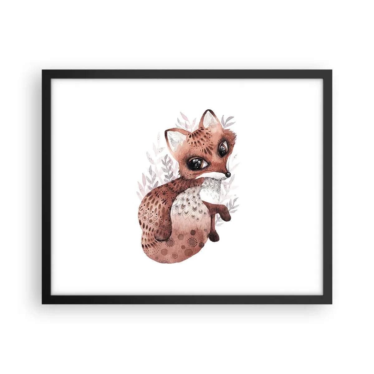 Poster in einem schwarzem Rahmen - Einfach lieben - 50x40 cm